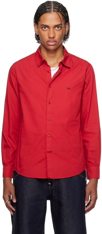 Photo: Still Kelly Red SK Embroidery Shirt