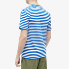 Men's AAPE Now Stripe Badge T-Shirt in Blue/White