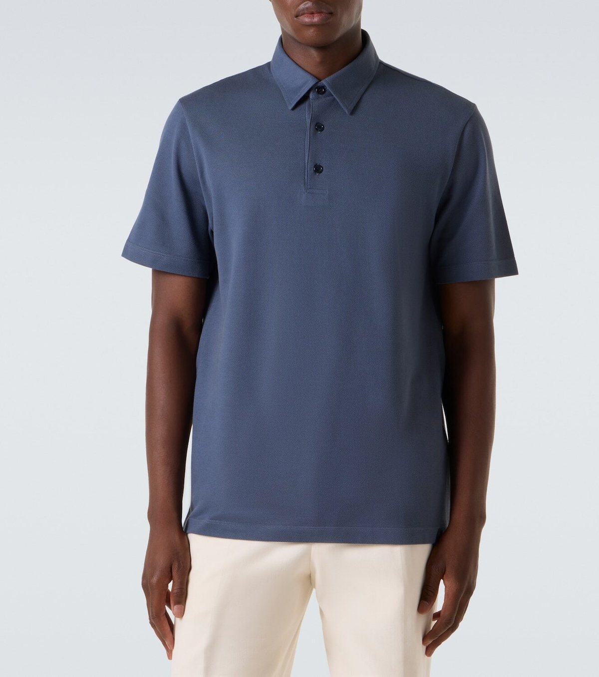 Brioni Cotton piqué polo shirt