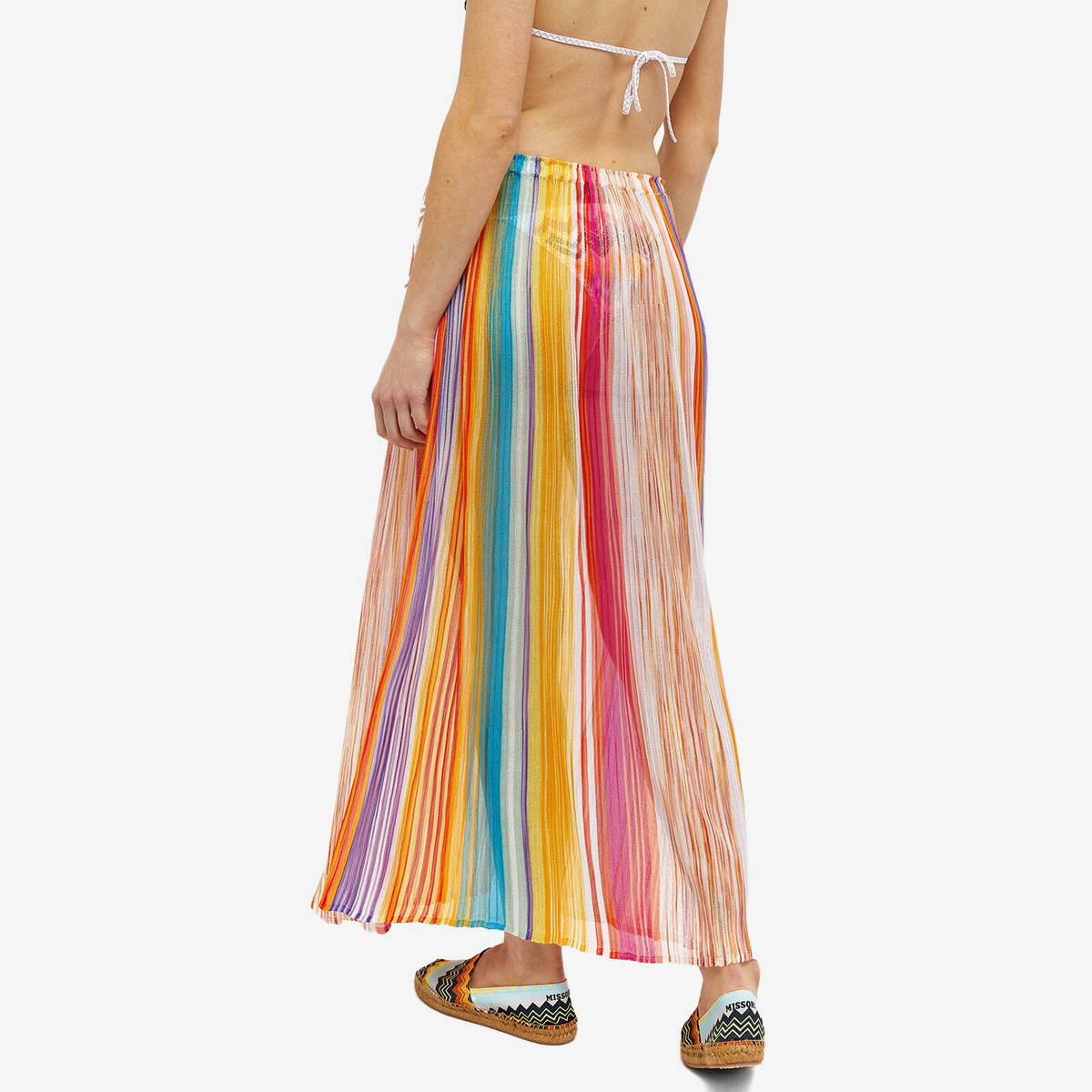 Missoni Women's Rainbow Sheer Maxi Skirt in Multi Missoni