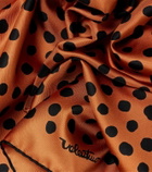 Valentino Polka-dot silk twill scarf