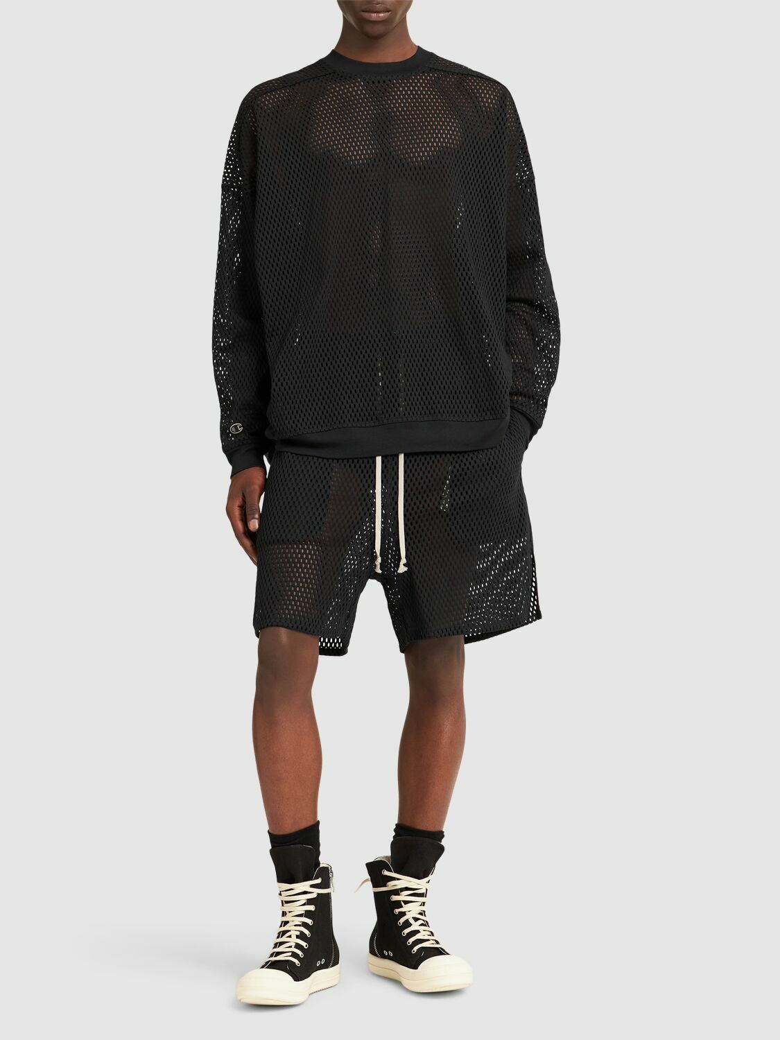 RICK OWENS Champion Mesh Shorts