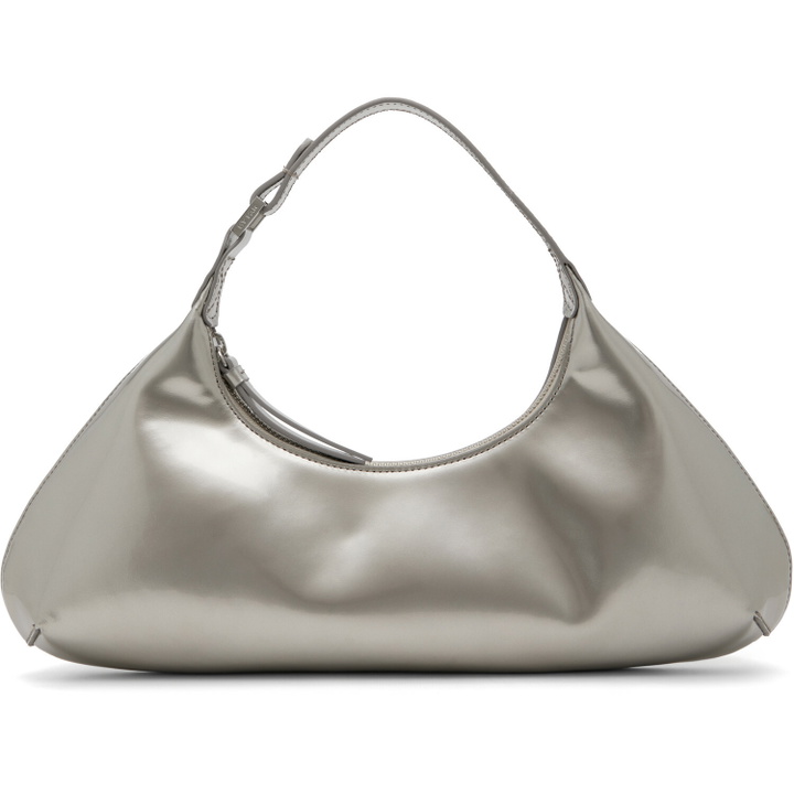Photo: BY FAR Silver Amberette Metallic Leather Bag