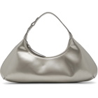 BY FAR Silver Amberette Metallic Leather Bag