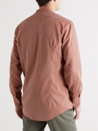 Massimo Alba - Noto2 Grandad-Collar Checked Cotton Shirt - Orange