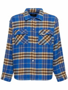 REPRESENT - Checked Flannel Shirt W/ Logo Embroidery