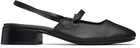 Nicole Saldaña Black Poppy Ballerina Flats