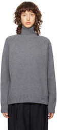 Róhe Gray Raglan Turtleneck