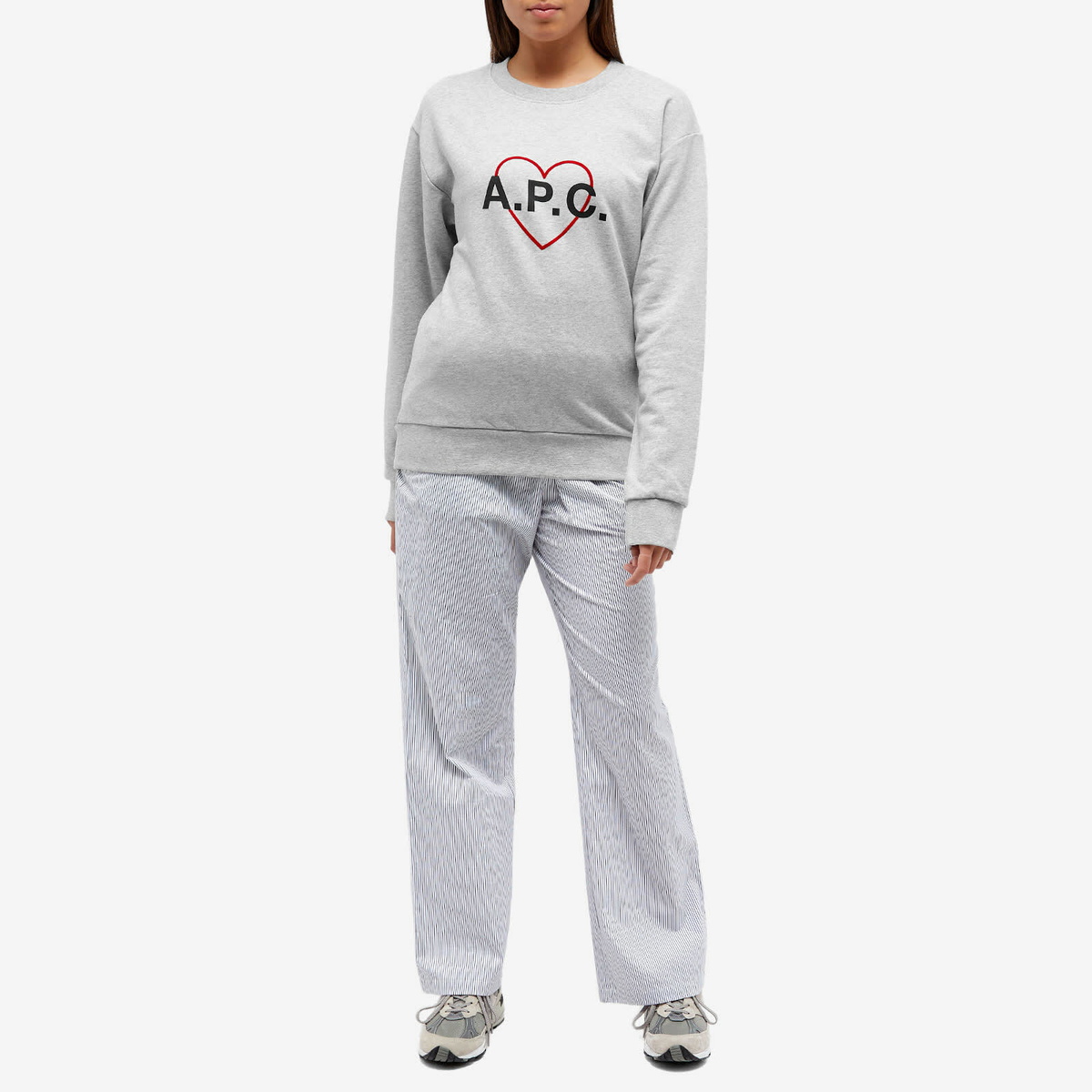 A.P.C. Women's Leon Sweater in Heathered Grey