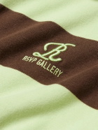 AGOLDE - RSVP Logo-Embroidered Striped Cotton Rugby Shirt - Green