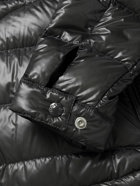 Moncler - Acorus Logo-Appliquéd Quilted Glossed-Shell Down Jacket - Gray