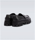 Versace Greca Portico leather loafers