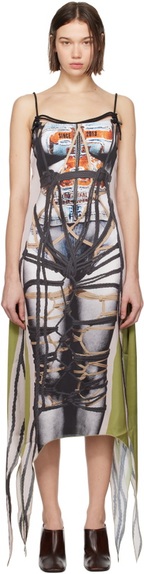 Photo: Y/Project Multicolor Bondage Print Midi Dress