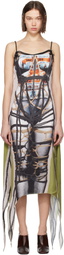 Y/Project Multicolor Bondage Print Midi Dress