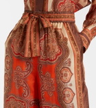 Zimmermann Mahon paisley silk palazzo pants