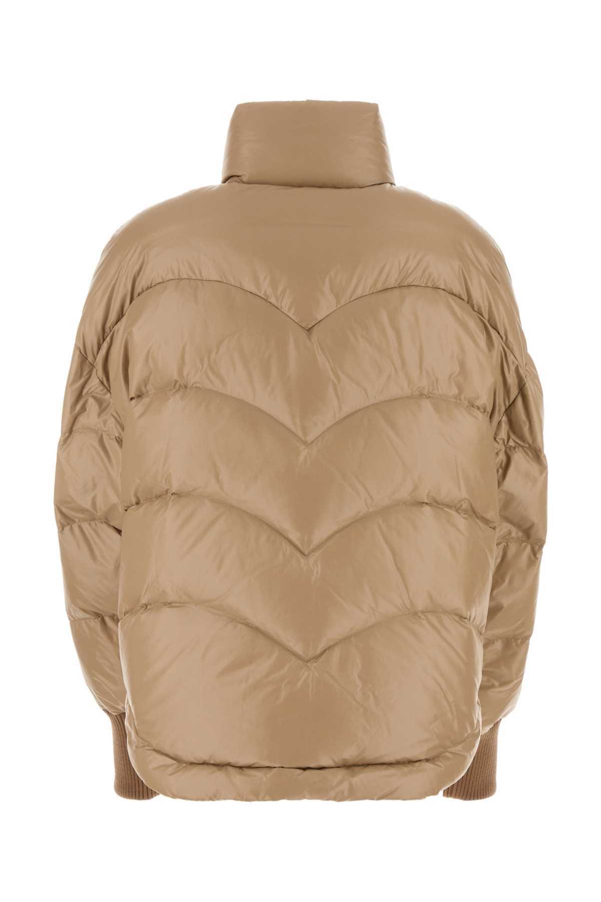 Khrisjoy Beige Nylon Down Jacket