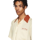 Wacko Maria Off-White Two-Tone Fuck 50s Shirt