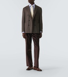 Canali Houndstooth wool and cashmere blazer