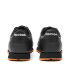 Reebok Men's Classic Leather Sneakers in Black/Grey/Gum