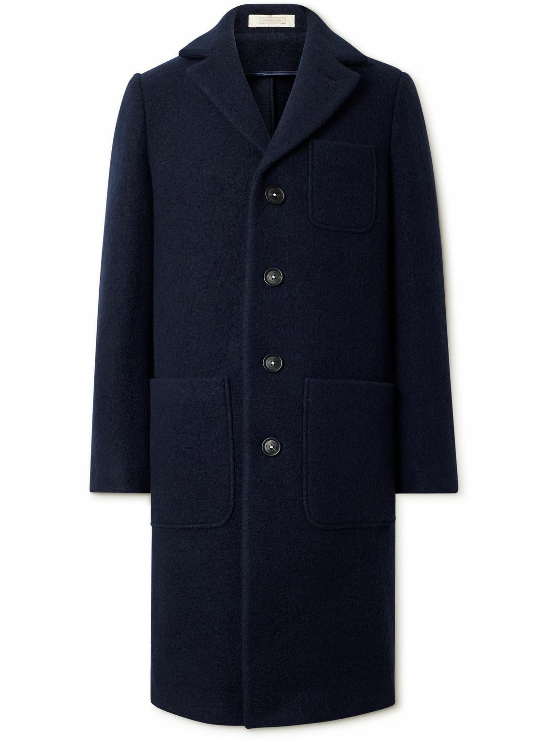 Massimo Alba - Gstaad Nehru-Collar Herringbone Woven Jacket