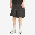 Taion Men's Military Reversible Wide Shorts in Black