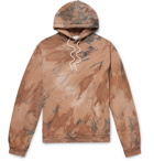 John Elliott - Tie-Dyed Loopback Cotton-Jersey Hoodie - Brown