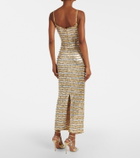 Rachel Gilbert Zeph embellished bustier dress
