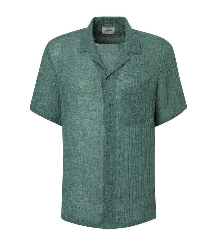 Photo: Le Kasha Botad linen bowling shirt