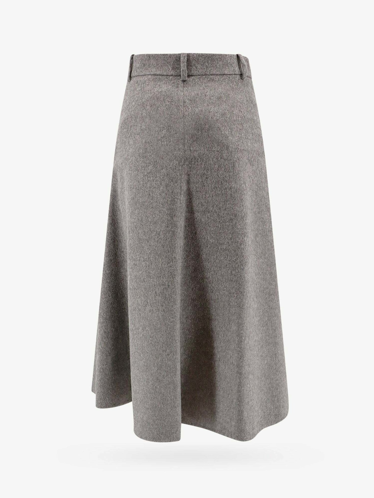 スカート BRUNELLO CUCINELLI Women Skirts ML154G3665 GREY Cotton-blend midi skirt in grey - Brunello Cucinelli | Mytheresa