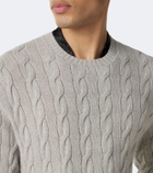 Ralph Lauren Purple Label Cable-knit cashmere sweater
