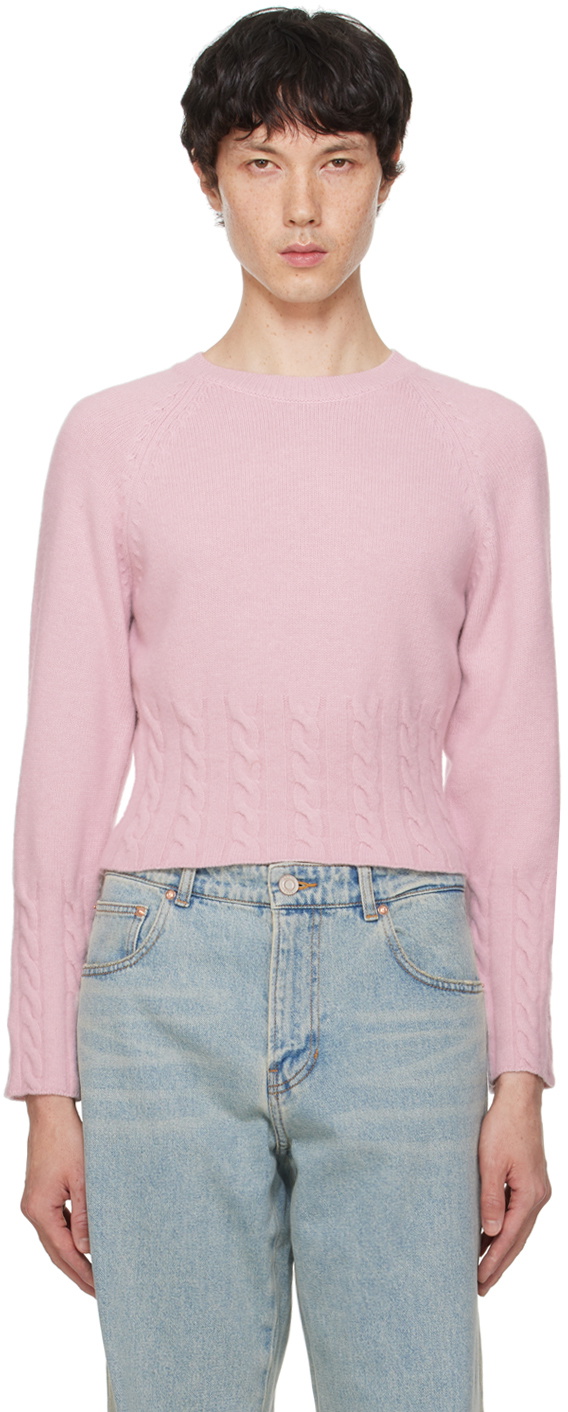Recto Pink Brushed Sweater