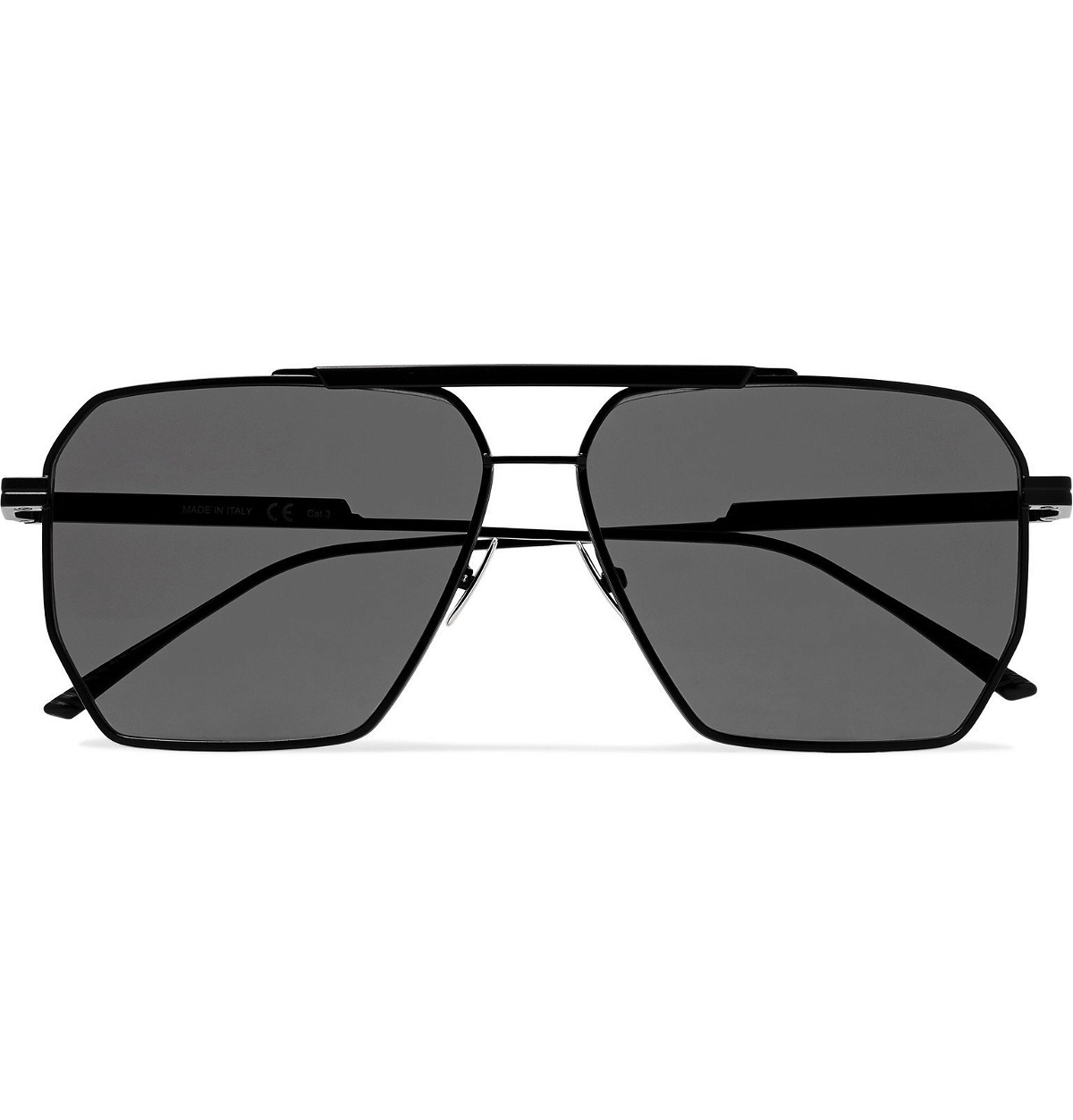 Bottega Veneta - Aviator-Style Metal Sunglasses - Black Bottega Veneta