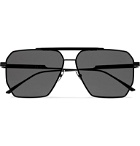 Bottega Veneta - Aviator-Style Metal Sunglasses - Black