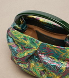 Dries Van Noten Crisp Small jacquard top-handle bag