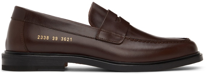 Photo: Common Projects Brown Polished Loafers