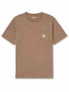 Carhartt WIP - Logo-Appliquéd Cotton-Jersey T-Shirt - Brown