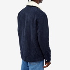 END. x A.P.C. Men's 'Coffee Club' Alenzo Velevt Cord Jacket in Marine