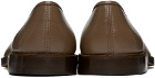 LEMAIRE Taupe Flat Piped Slippers