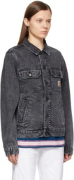 Carhartt Work In Progress Black Denim Stetson Jacket