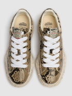MIHARA YASUHIRO Charles Python Print Low Sneakers