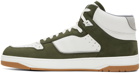 Santoni Green & White Sneak-Air Sneaker