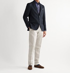 Etro - Slim-Fit Unstructured Cotton-Piqué Blazer - Blue