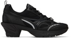 untitlab® Black Lace Ups Flex Heel Sneakers