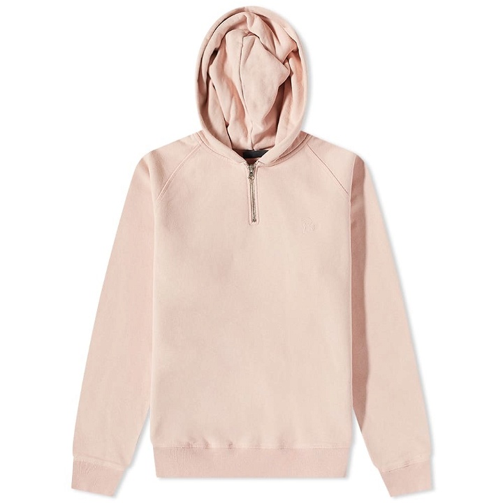 Photo: By Parra Men's Distorted Logo Hoody in Dusty Pink