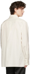 Botter White Poplin Lace-Up Shirt