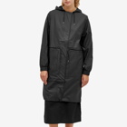 Rains Women's String W Parka Jacket in Black