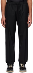 MM6 Maison Margiela Black Tapered Trousers