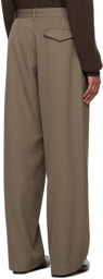 The Row Taupe Rufus Trousers