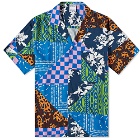 Marcelo Burlon Men's Mix & Match Hawaii Vacation Shirt in Blue