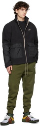 Nike Green Essential Fleece Cargo Lounge Pants